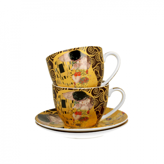 Сервиз за чай Gustav Klimt Collection - The Kiss Brown на супер цена от Neostyle.bg